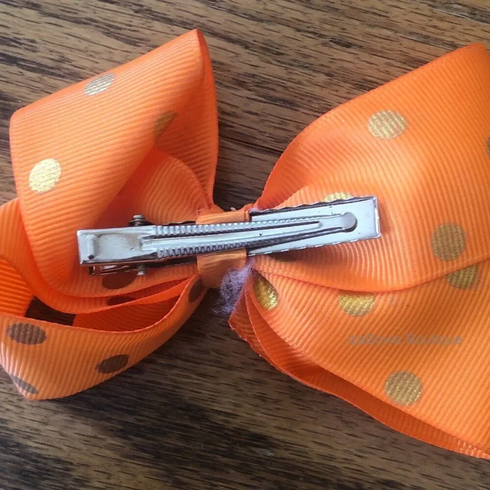 Orange & Gold Polka Dot 5